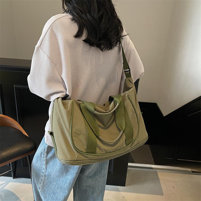 Extensible Yoga Fitness Bag Women's Travel Bag Lightweight Outdoor Canvas Storage Bag