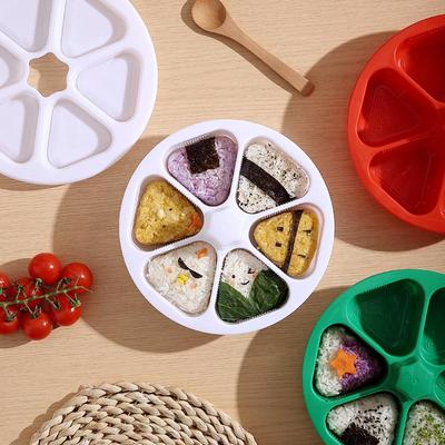 Sushi Triangular Rice Ball Mold Kit 3Pcs Bento Lunch Box Mould DIY Easy Shaping for Kitchen Use
