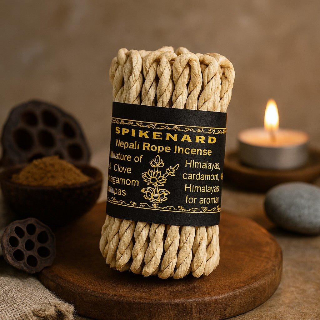 Shamtam White/Red Spikenard Rope Incense Himalayan Herbs