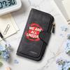 Stylish Long Wallet Unique Slogan Print Multi Slot Card Holder Fashion Casual Portable Daily Purse for Men Women