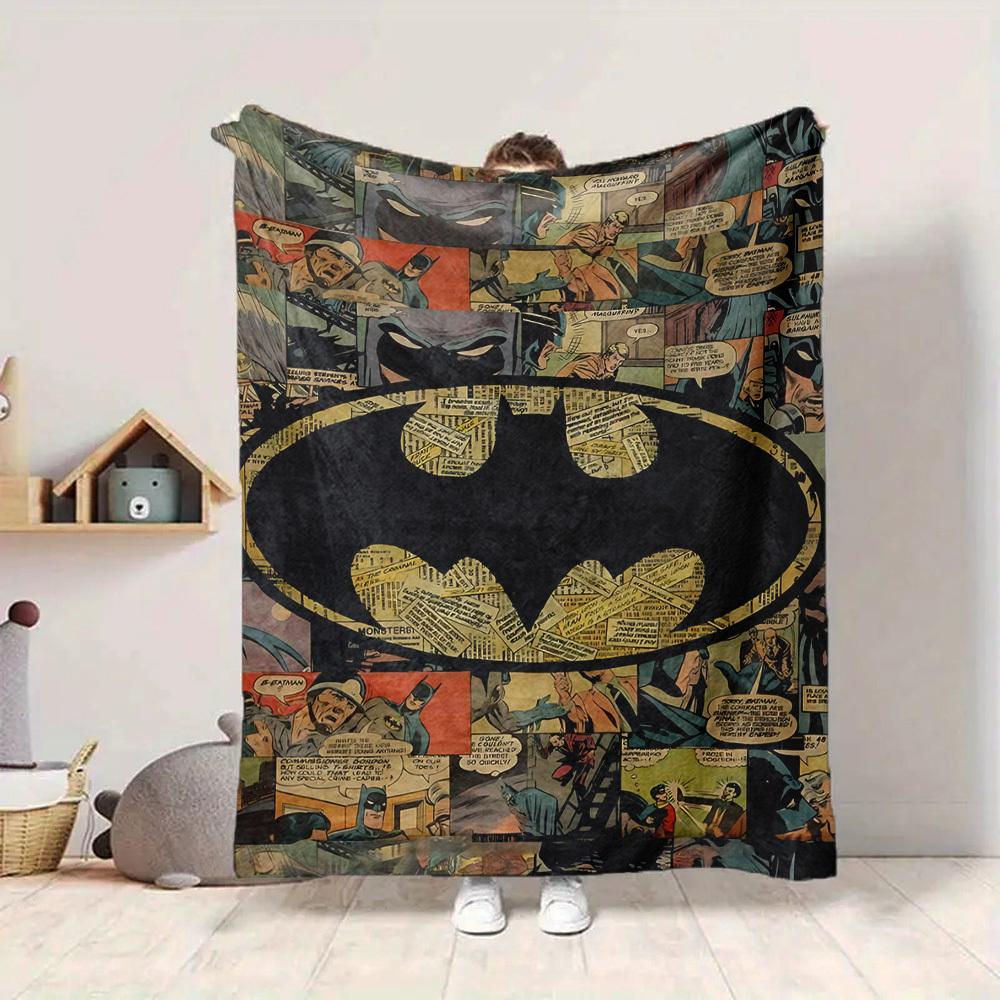 1pc Batman Flannel Throw Blanket - HD Printed Lightweight Soft Warm All-Season Blanket for Sofa, Bed, Travel, Camping186