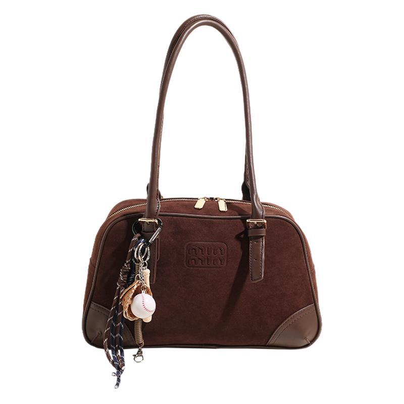 New underarm Boston bag women's new autumn and winter relaxation niche retro simple work commuter women's bag