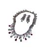 Italian Jewelry Set Seiko High-End Rhodium-Plated India-Pakistan Wedding Banquet Fashion High-End Colored Treasure Necklace