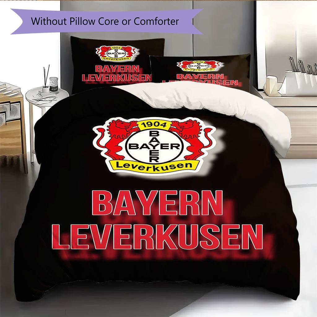 Leverkusen 04 Pattern Bedding Home Decoration Birthday Gift ( 1 Duvet Cover + 2 Pillowcase, Without Core),fan Merchandise.