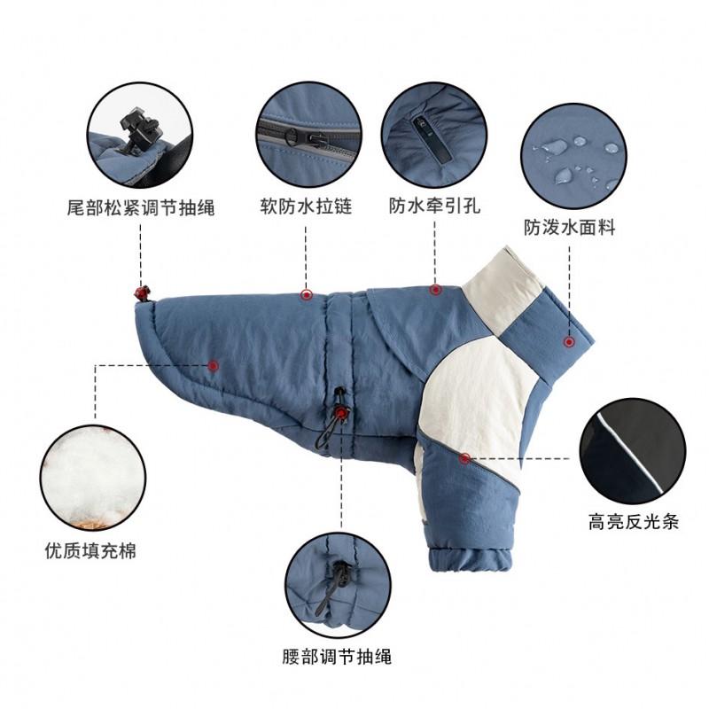 Winter Dog Cotton Jacket Warm Windproof Pet Coat Small Medium Large Breeds