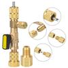 Air Conditioning Valve Core Remover Taller Kit Tool Dual Size 1/4 & 5/16 Flare Tool For R410A A/C Disassembly Tool