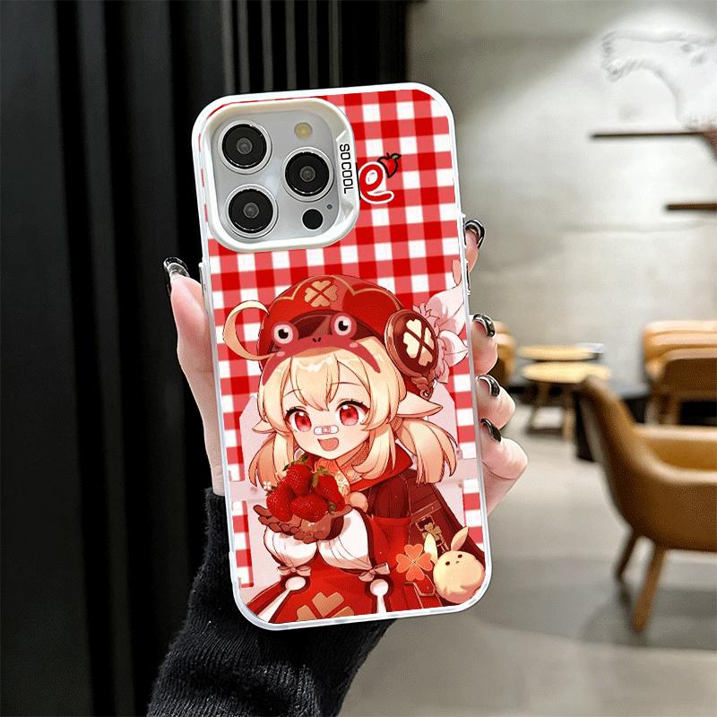 

Genshin Impact Klee Shockproof Phone Case for iPhone 17 Air 16 16E 15 Pro Max 14 Plus 13 Mini 12 Back Cover Anti Fall Fundas iPhone 14