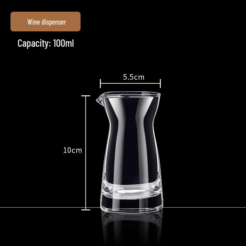 Baijiu Red Wine Decanter & Measuring Cup Set, 100ml Household Liquor Decanter, 500g Commercial Pack