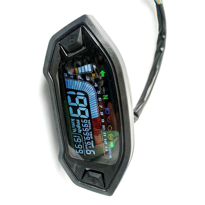 Durable-Universal Motorcycle Modification Parts trument Panel LCD High-Definition Odometer, Speedometer, Tachometer