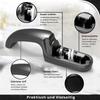 TAIDEA Home Use 3 Stage Knife Sharpener - Universal Manual Grinder for Blades Scissors Kitchen Tools | & Quick Sharpening