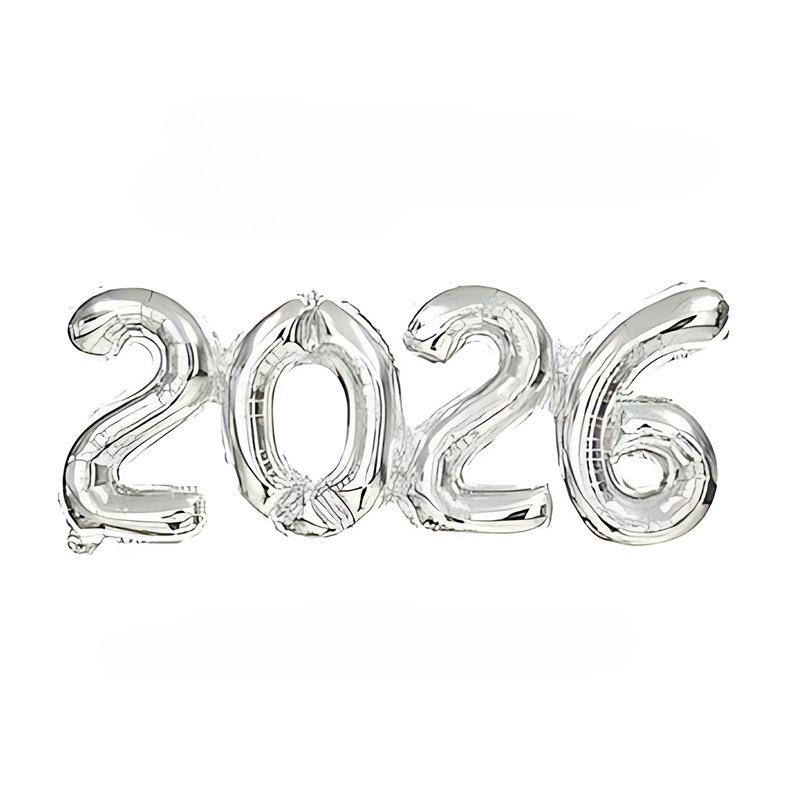 2026 Gold Red Crown Foil Number Balloons for 2026 New Year Eve Party Decoration Supplies 2026 Graduation Navidad Christmas Decor