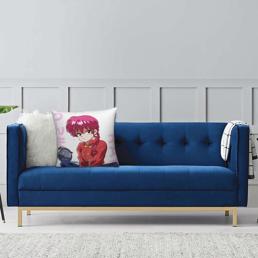 Japanese Anime Ranma Saotome Pillowcase Printing Polyester Cushion Cover Decor Pillow Case Cover Home Square 40X40cm