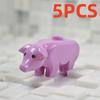 MOC City Animal Building Block Figures Eagle Owl Panda Parrot Seagull Penguin Zoo Fram Horse  Pig Accessories Bricks Toy Gift