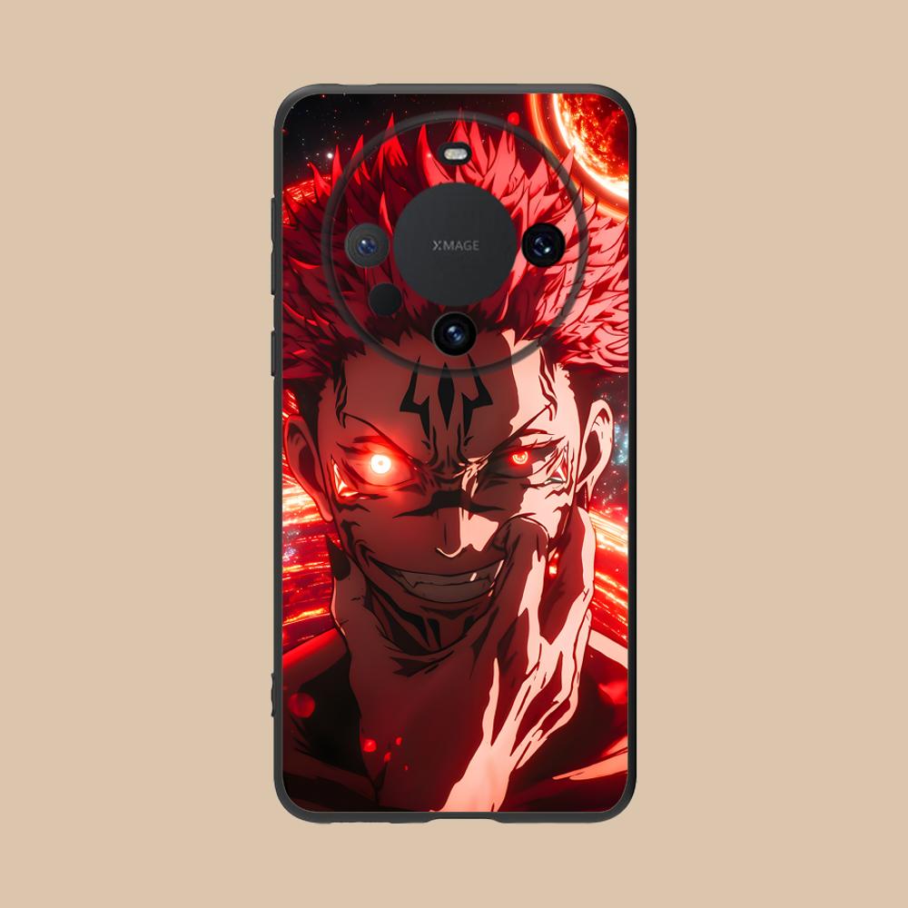 Jujutsu Kaisen Colored Mobile Phone Case for Huawei Mate 60 50 40 30 20 10 Pro Plus Lite E 5G Black Cover Luxury Smartphone
