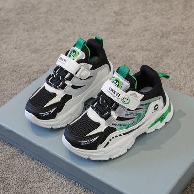 Children's Sports Shoes Boys Spring and Autumn 2025 Middle and Older Children's Mesh Breathable Mesh Shoes Lightweight Soft-soled Running Shoes Summer