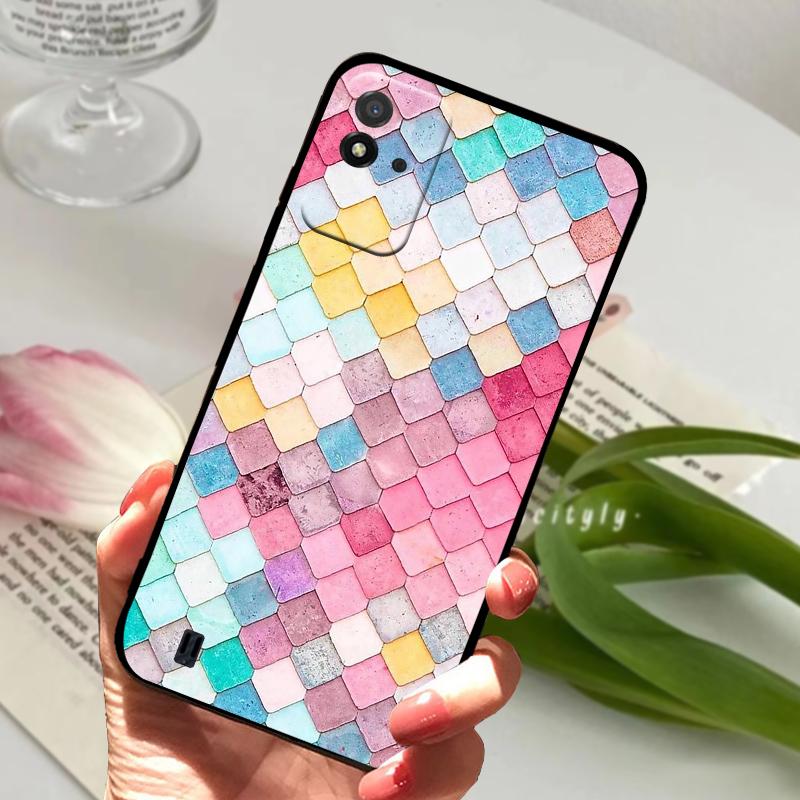 For OPPO Realme Narzo 50i Case 50i Prime Beach Sunset Shockproof Silicone Phone Cover For Narzo 50A Bumper Shells 50A Prime