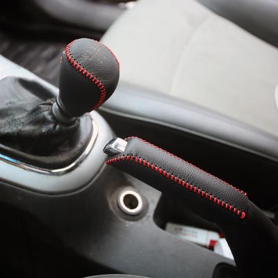 Leather 5 6 Speed MT Car Gear Shift Knob Collars Cover for Chevrolet Cruze Sedan Hatchback 2009 - 2015 Accessories