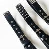 American Retro Heavy Industry Belt Accessories Women's Waist Decoration Jeans Metal Rivet Belt Wide Version