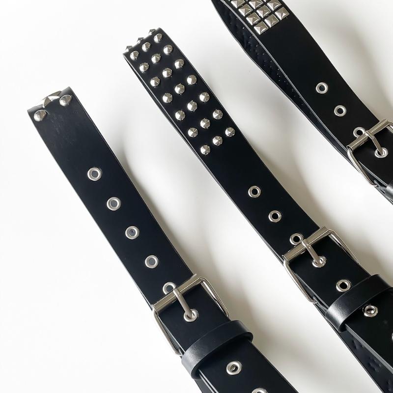 American Retro Heavy Industry Belt Accessories Women's Waist Decoration Jeans Metal Rivet Belt Wide Version