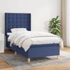 VidaXL Divan Bed with Mattress Blue 90x200 Cm Fabric - Model 3132287