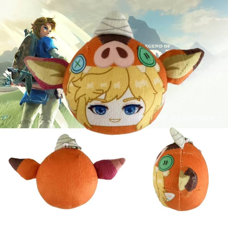 Brinquedo de Pelúcia Link de The Legend of Zelda com Chapéu de Cabeça de Porco Orelhas Macio e Fofo Boneco de Pelúcia 8cm