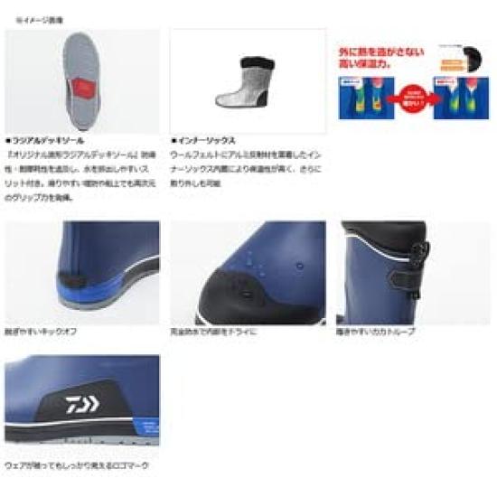 DAIWA Fishing Boots Navy L WD-2402