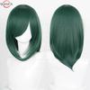 40cm Medium Basic Anime Cosplay Wig Bang Blond  Black White Red Pink Green Brown Gold Blue Heat Resistant Synthetic Hair Wigs