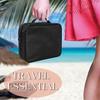 1/2 Travel Jewelry Bag Luggage Organizer Bag Detachable Loose Leaf Jewelry Storage Book with 6 Transparent Zipper Velvet Pouches