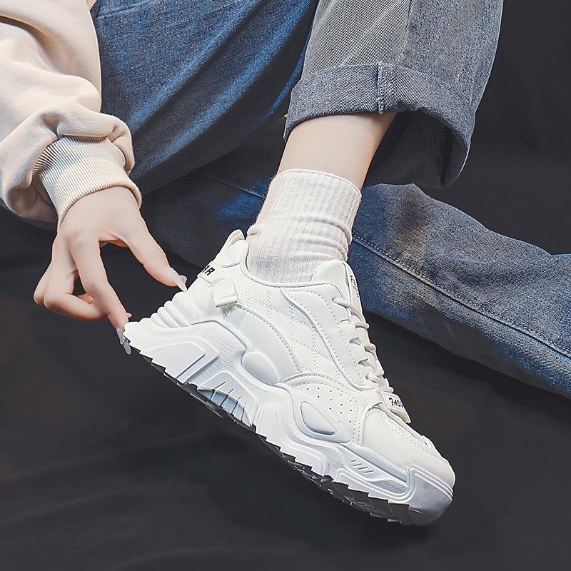 New Dad Shoes Women's Spring Student Sports Running Shoes Casual Shoes with Heightened Thick Soles