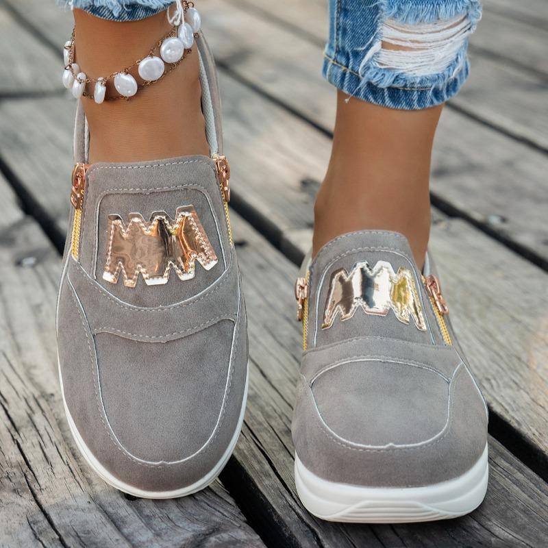 Fashion Women Platform Sneakers Casual Slip on Fashion Loafers Ladies Fashion Outdoor Shoes Femme Comfortable Lightweight Sneaker Woman