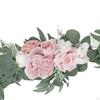 Artificial Flower Swag Rustic Backdrop Arch Handmade Rose Garland for Front Door