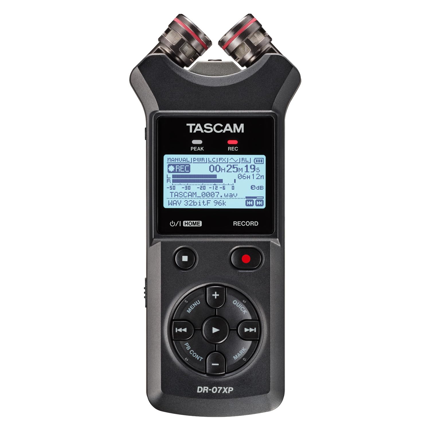

TASCAM DR-07XP 32-розрядний портативний стереомагнітофон, сумісний із плаваючим записом