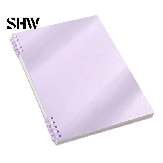 Study Supplies for Classroom A5 Spiral Notebook, Lined /Horizontal Grid/Blank Inner Page, Multifunctional Writing Pad Morandi Solid Color Cover