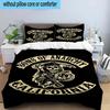3PCS Anarchy Motorcycle Club 3pcs Bedding,Including 3PCS Duvet Cover And 2pcs Pillowcases Perfect for Christmas,Ideal for Bedroom, Dormitory