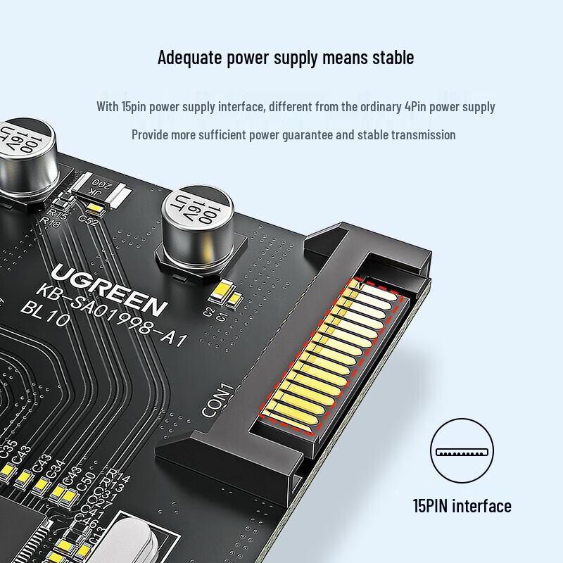 UGREEN PCI-E to 4-Port USB 3.0 Expansion Card