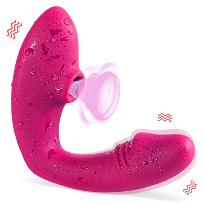 2 In 1 Sucking Dildo Vibrator 10 Speed Vibrating Sucker Oral Sex Suction Nipple Clitoris Stimulator Erotic Sex Toy for Women 18+