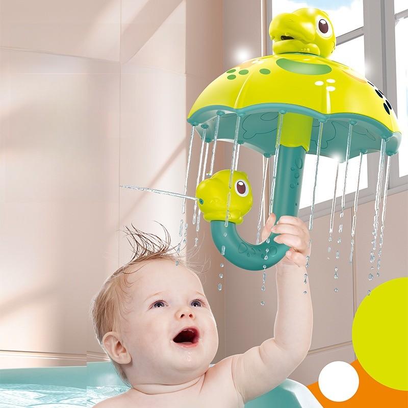 Dinosaur Shower Head Bath Toy With Rotating Water Spray For Kids Playtime