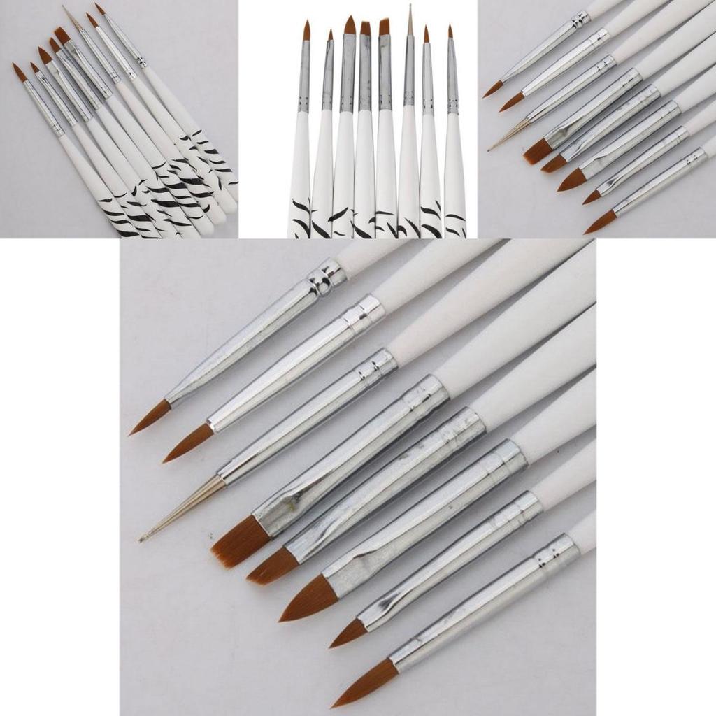 Elegant 8pcs Nail Art Design Set With Premium Quality Brush Pen Tools For Beautiful Detailing