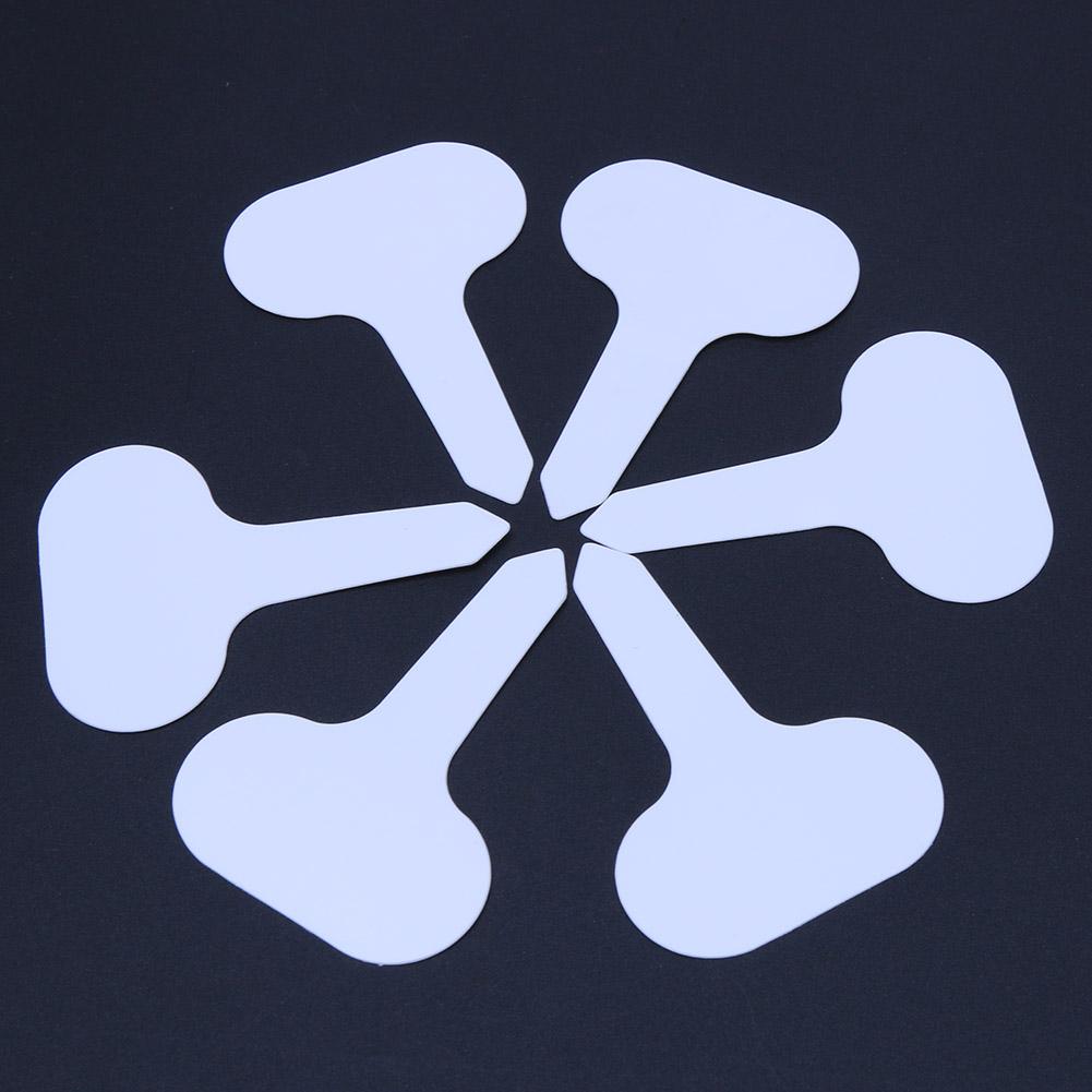 100 Pcs T-Shape Plastic Plant Tags Nursery Garden Labels Plant Tags Markers Flower Pots Markers Sign Garden Tools for Seedling