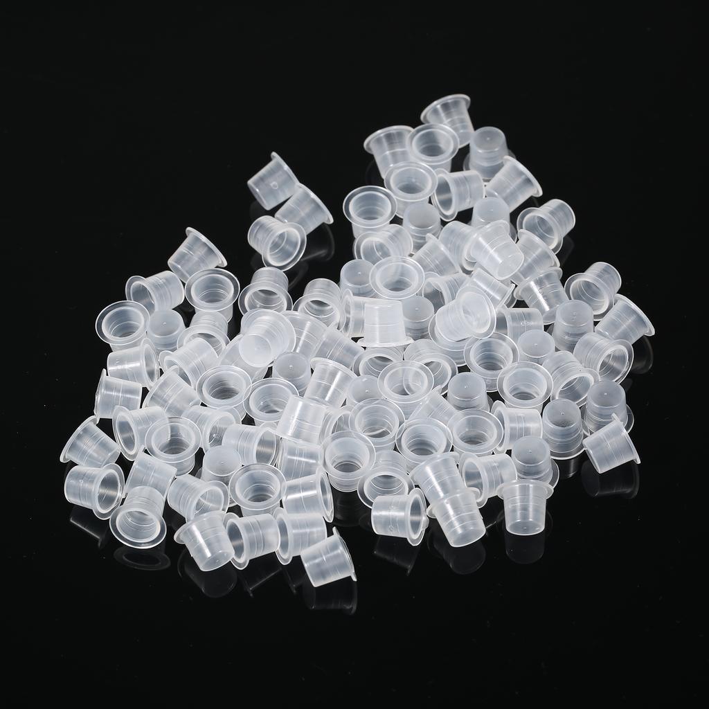 100st Tatt oo Bläckkopp Plast Disponibel Microblading Tat too Bläckkoppar Permanent Makeup Pigment