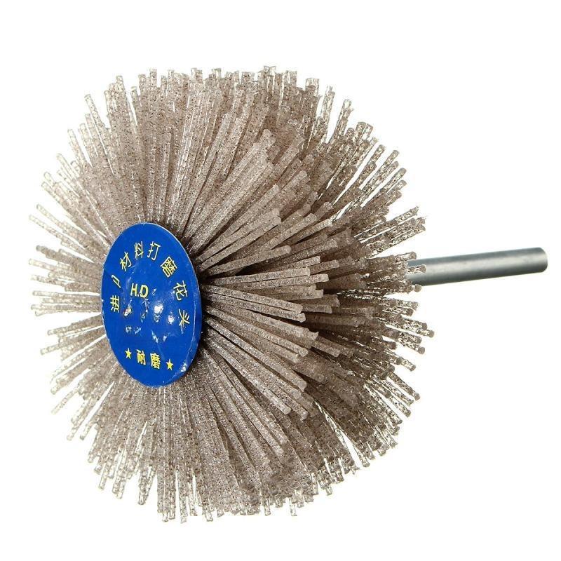 1PC 600 Grinding Head Abrasive Nylon Material Wood Polishing Wheel Grinding Head Wear-resistant Brush