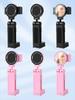 Portable Foldable Travel Phone Holder with Magnetic Clip and Mirror for Airplane and Train Tables