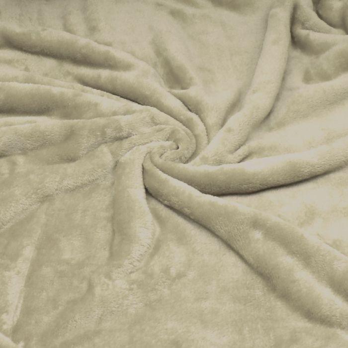 Sherpa Canape Couverture Polaire 130x160cm, Épaisse Warm Plaid Blanket Briebe - Taupe