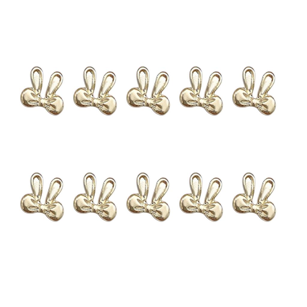 Metal Nail Art Studs 3D Metal Nail Art Jewelry Decorations Bows Rabbits Moon Multi-Shapes Nail Decoration Accessories