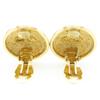 Chanel COCO Mark Earring Matelasse Vintage Plated Gold 18.1g Women Used