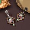 Vintage Court Style Ethnic Flower Pattern Design Flower High-End Ethnic Style Elegant Jewelry Gift
