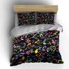 Colorful musical notes pattern. Bedding sets Duvet cover sets Duvet covers Pillowcases(1 * Duvet Cover 2 * Pillowcases without duvet insert)