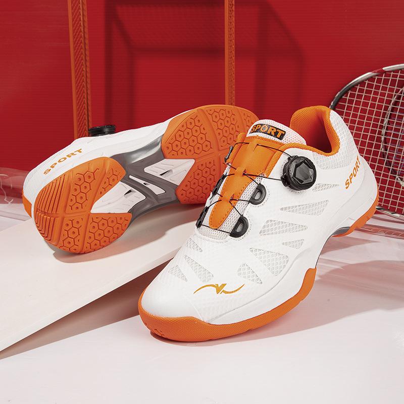 Carbon plate rotating buckle badminton shoes training tennis shoes table tennis shoes couple volleyball shoes professional badminton shoes