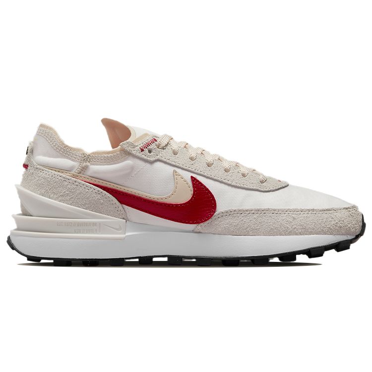 Nike Waffle One SE Sail Gym Red Damen-Sneaker Weiß Perlweiß Schwarz DX4309-100