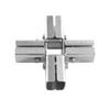 Stainless Steel Square Tube Connector Replacement Connection Fastener Fixed Joint 3 Way Elbow Pipe Fitting Easily Install